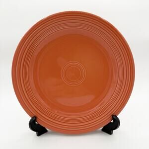 Fiestawear Persimmon 10 1/2” Homer Laughlin Retired Dinner Plate (4) Excellent